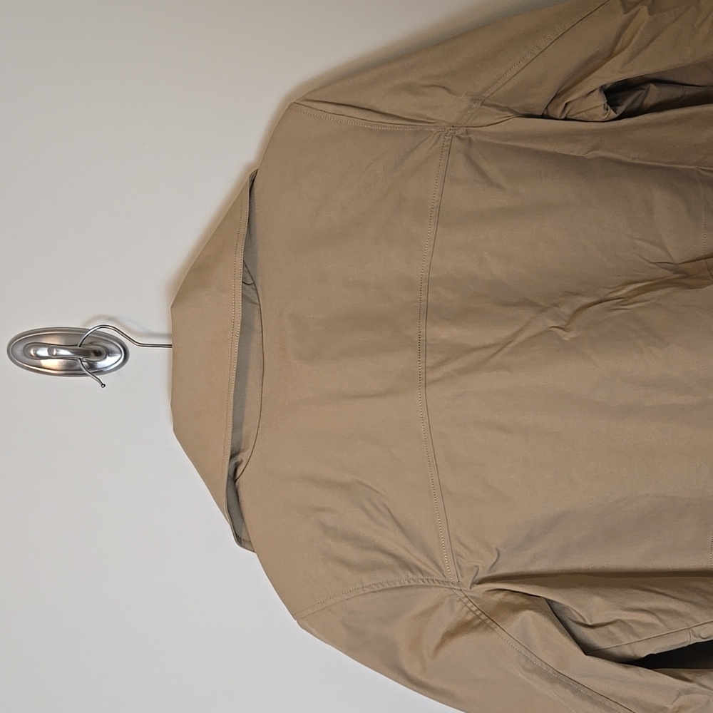NWT Universal Standard Tan/Khaki Cropped Trench Coat Size 14-16 - Picture 6 of 13